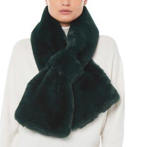 Apparis Luna Scarf- Faux Fur Emerald Green